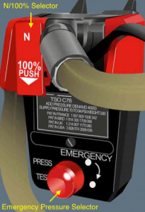 Cockpit mask pressure regulator