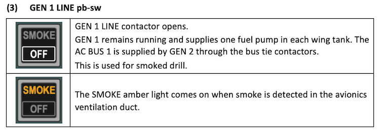 A320 Emergency Electrical Power - GEN 1 LINE